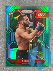 2021 Panini Prizm UFC Debut Edition DAN IGE #70 Green Prizm Rookie